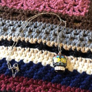Day of  the Dead Sugar Skull Necklace